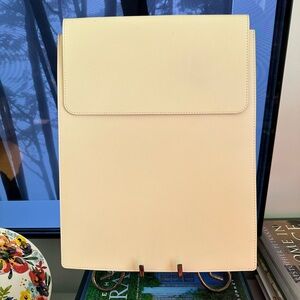 Pottery Barn Leather Folder New